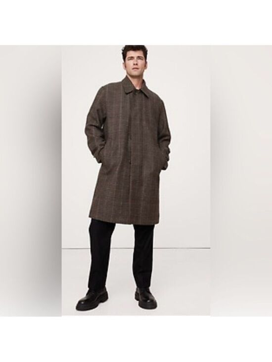Banana Republic Other - Banana Republic Wool Italian Plaid Car Coat Overcoat NWT L Career Corpcore